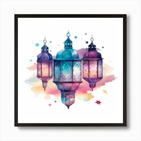 Islamic Lanterns 1 Art Print