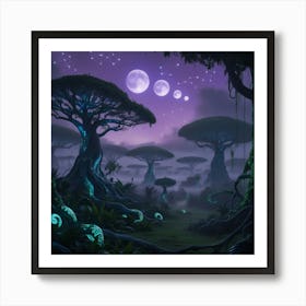 Alien Landscape Art Print