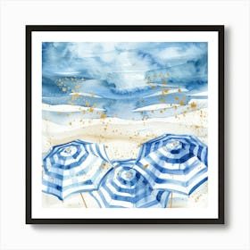Beach Umbrellas 8 Art Print