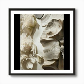 White Flowers Art Print