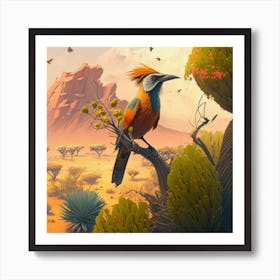 Bird In The Desert 1 Art Print