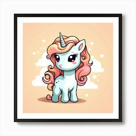 Cute Unicorn 817 Art Print