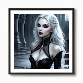 Gothic Beauty 9 Art Print