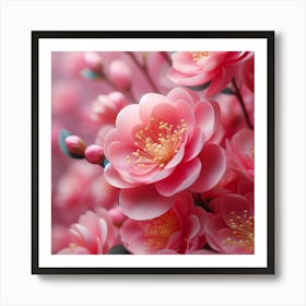 Pink Flowers Stock Videos & Royalty-Free Footage Art Print