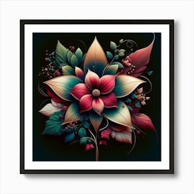 Abstract Flower 18 Art Print