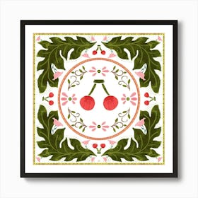 Cherry Blossoms Bandana Art Print