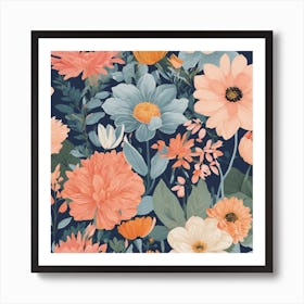 Adorable flowers 1 Art Print