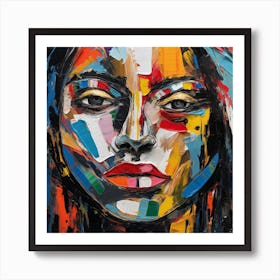 Woman'S Face 3 Art Print