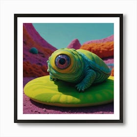 Turtle In The Desert Art Print