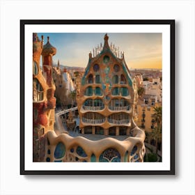 Structures Inspired By Gaudi 1 Art Print