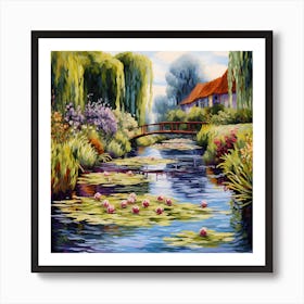 Canvas Serenade: Monet's Garden Bliss Art Print