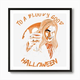 To A Good Halloween Vampire Pun Saying Halloween Poster