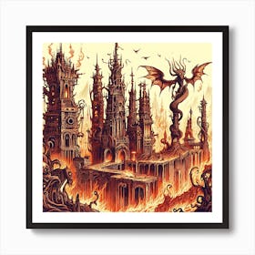 Steam And Fire Art Print