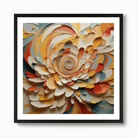 Abstract Flower Painting Art Print