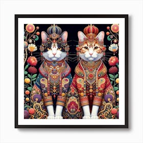 The Majestic Cats 2 Art Print
