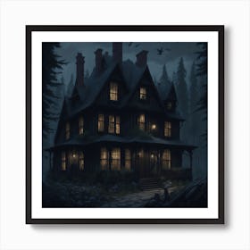 Haunted House Art Print