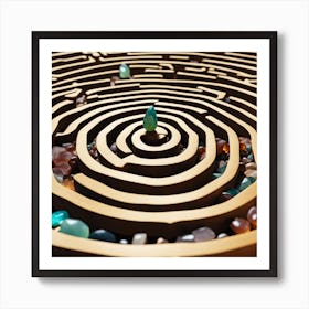 Maze Stock Videos & Royalty-Free Footage Art Print