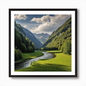 River In The Mountains 23 Art Print