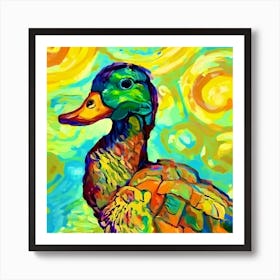 Duck. Art Print