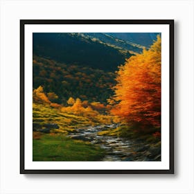 Autumn In The Mountains 13 Art Print