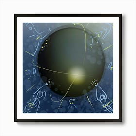 Black Hole Dance Art Print