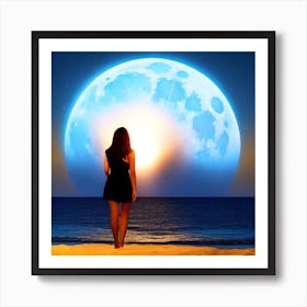 Full Moon In The Sky Art Print