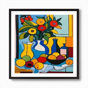 Fruit In A Vase Art Print