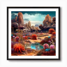 Desert Landscape Art Print