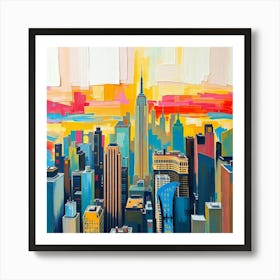 New York City Skyline 1 Art Print