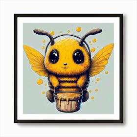 Honey Bee Art Print