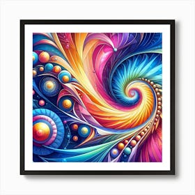 Colorful Abstract Painting 3 Art Print