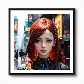 Anime Girl 1 Art Print