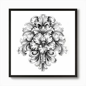 A Decorative Motif Hand Drawn Sketch Illustratio 1718803092 3 Art Print