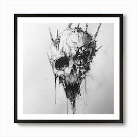 Skull Skull Skull Skull Skull Skull Skull Skull Skull Art Print