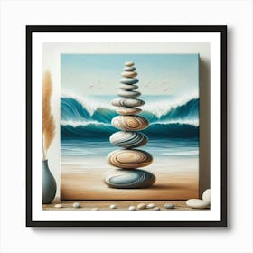 Balancing Pebbles Art Print