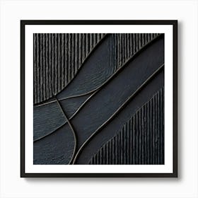 Abstract Black Painting Art Print