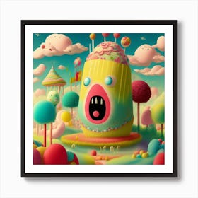 Pixelated World Art Print