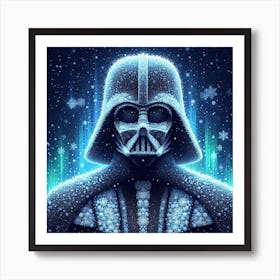 Darth Vader Ice And Snow Star Wars Art Print Art Print