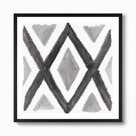 Del Rio Watercolor Print In Black And White Art Print