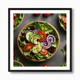 Default Create Unique Design Of Salad 0 Art Print