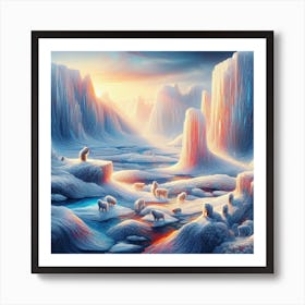 Polar Landscape Art Print