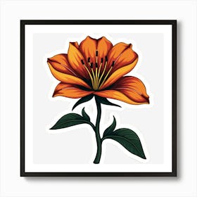 Orange Lily Art Print