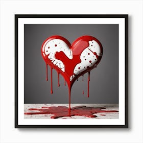 Bloody Heart Art Print