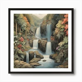 Waterfall 1 Art Print