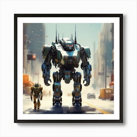 Robots Art Print