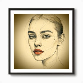 Portrait Of A Woman 18 Art Print