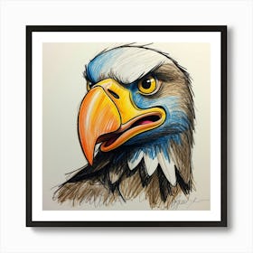 Eagle Head 1 Art Print