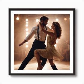 Couple Dancing Art Print