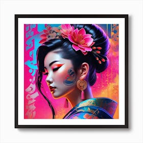 Geisha 172 Art Print
