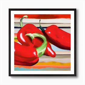 Red Hot Chilies Art Print